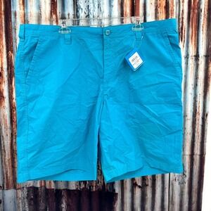 Columbia Men's Modern Classic 42 Shorts 10" Inseam Turquoise NWT $40‎ MSRP